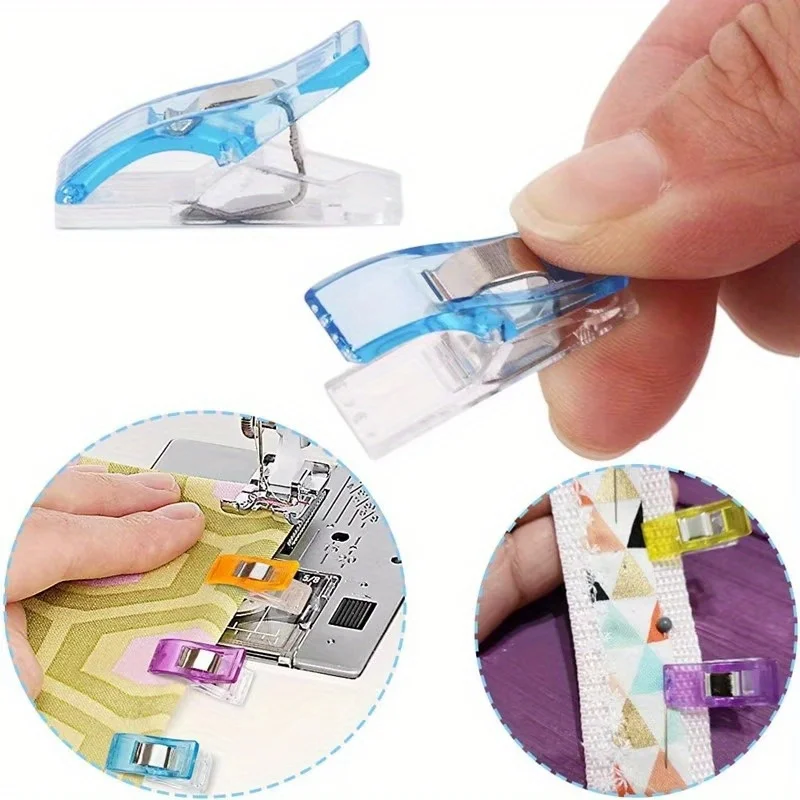 10/20/50PCS Sewing Clip Plastic DIY Crafts Clothing Crocheting Knitting Scrapbooking Multi-purpose Safety Binding Clips Paper