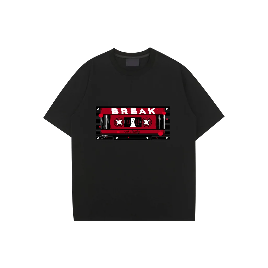 

T -Shirt Man Cotton Tee Social Club Rapper Big size t shirt Summer shirt Tshirt Hip Hop Audio tape Oversized Sleeve Tops