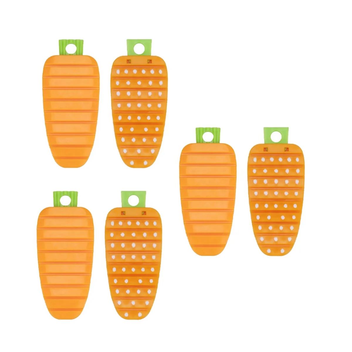 

6 шт. гибкая щетка для фруктов и овощей, щетка для моркови, многофункциональная кухонная щетка для дома