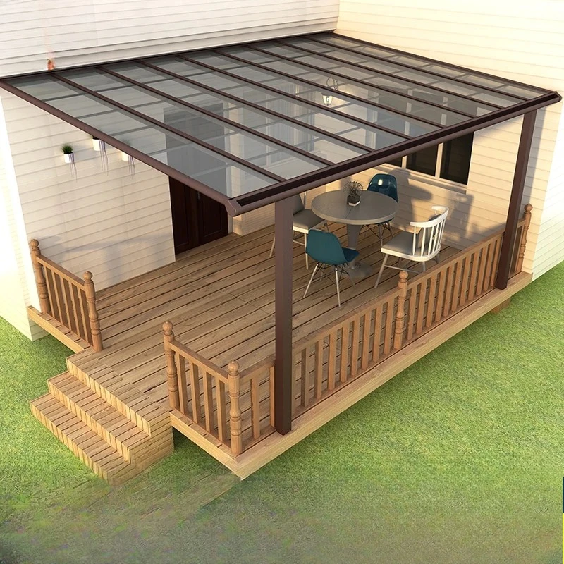 Gazebo de Aluminio Personalizado de Lujo 6x3, Toldo para Exteriores, Pabellón Metálico para Jardín, Terraza, Patio, Pérgola Impermeable con Protección Solar