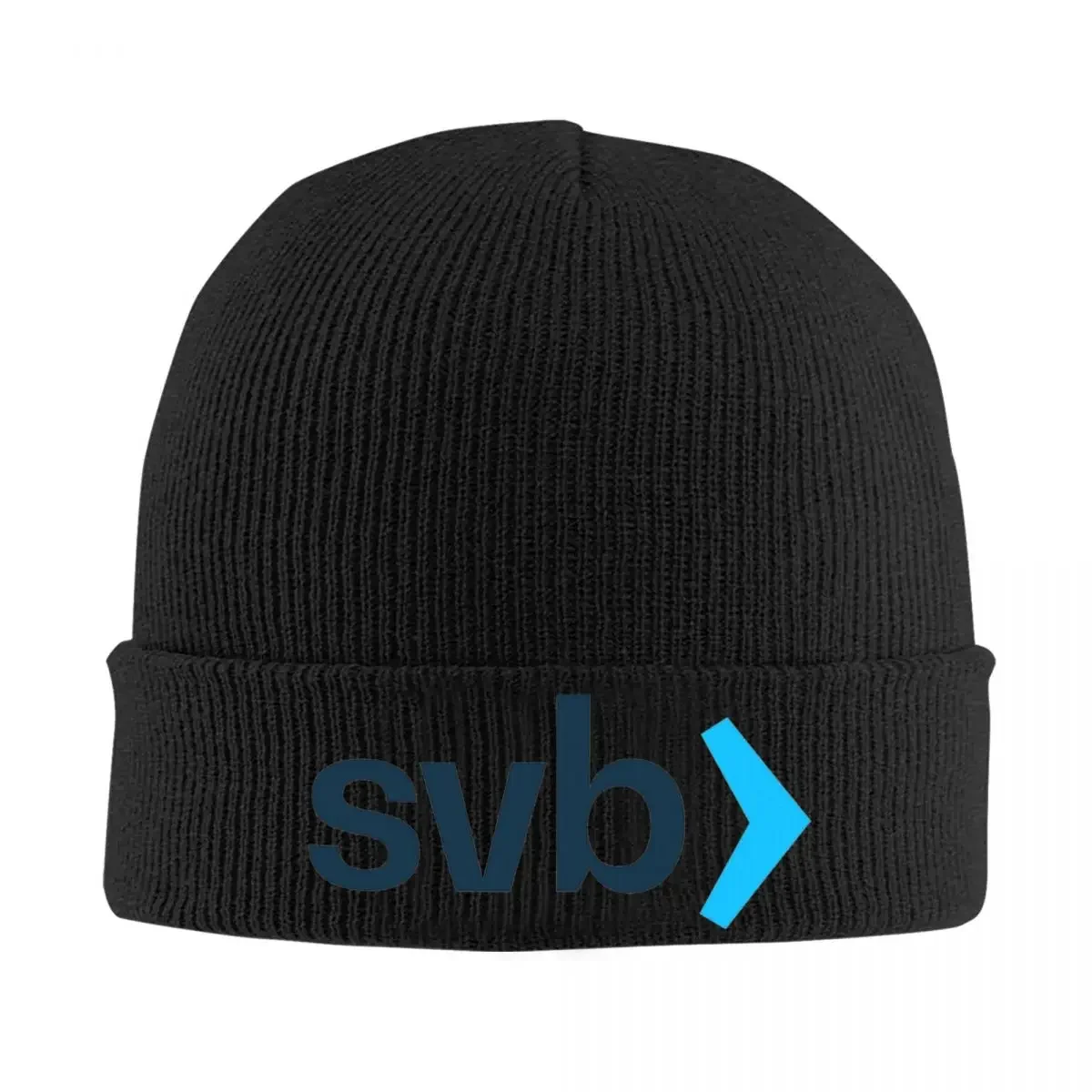 SVB Silicon Valley Bank Logo Knit Hat Beanie Autumn Winter Hats Warm Fashion Cap Men Women Gifts