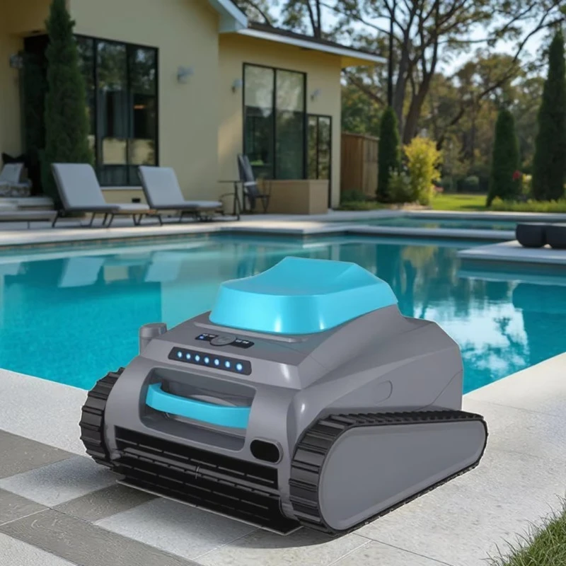 Cordless Robotic Pool Cleaner Portable Vacuum Automatic Climbing Wall Waterline Cleaner Smart Cleaner