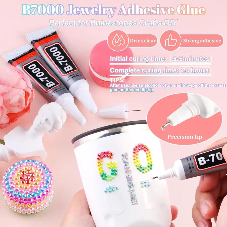 1Box Hot Selling Nail Rhinestone Bedazzling Kit 3D Multi-colors 3mm Resin Diamond Jewelry DIY Phone Case Nails Art Accessories - 5