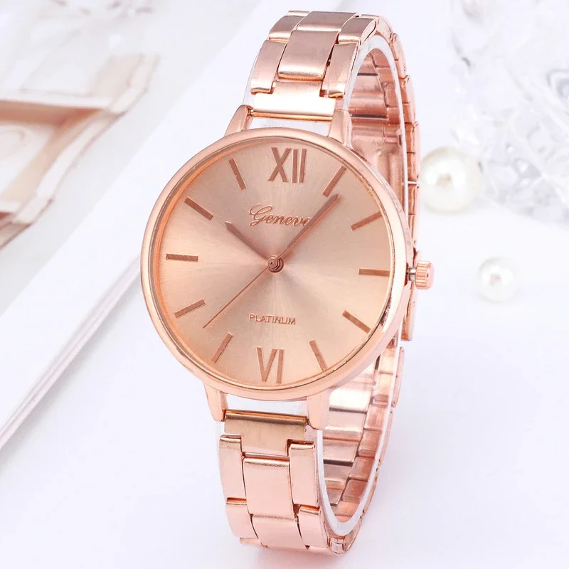 Luxury Women Watches Elegant Ladies Stainless Steel Wrist Watches Female Clock Gift Quartz Round Wristwatches Relogio Feminino