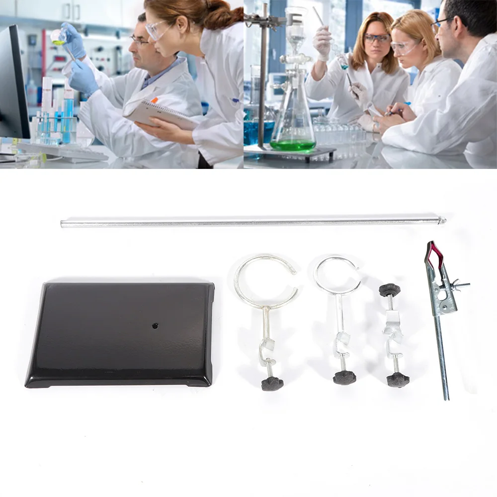 52cm Lab Laboratory Retort Stands Support Clamp Flask Platform Set High Height