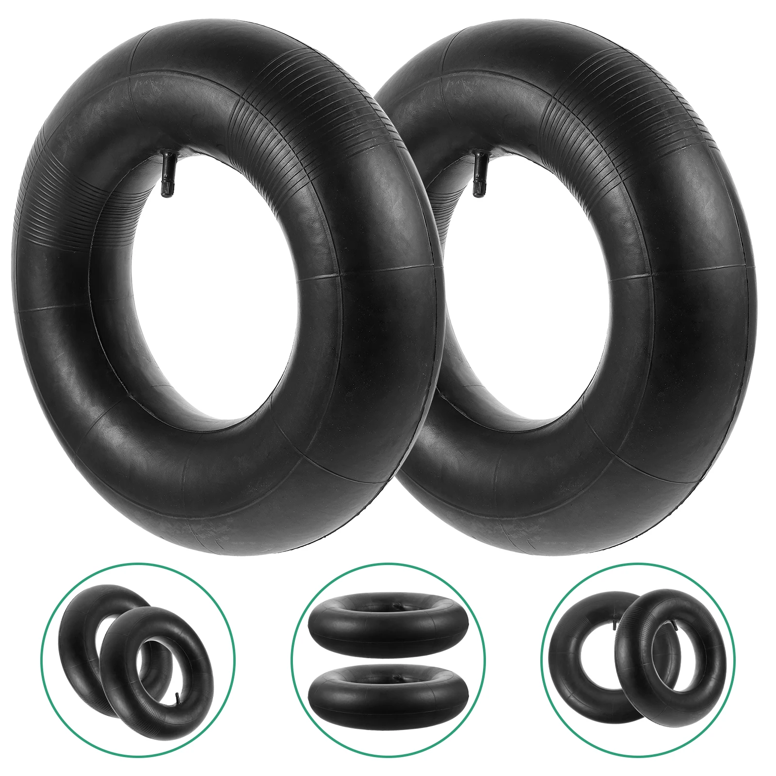

2 Pcs Lawn Mower Inner Tube Replacement Tubes Tractor Trolley Tire Butyl Rubber