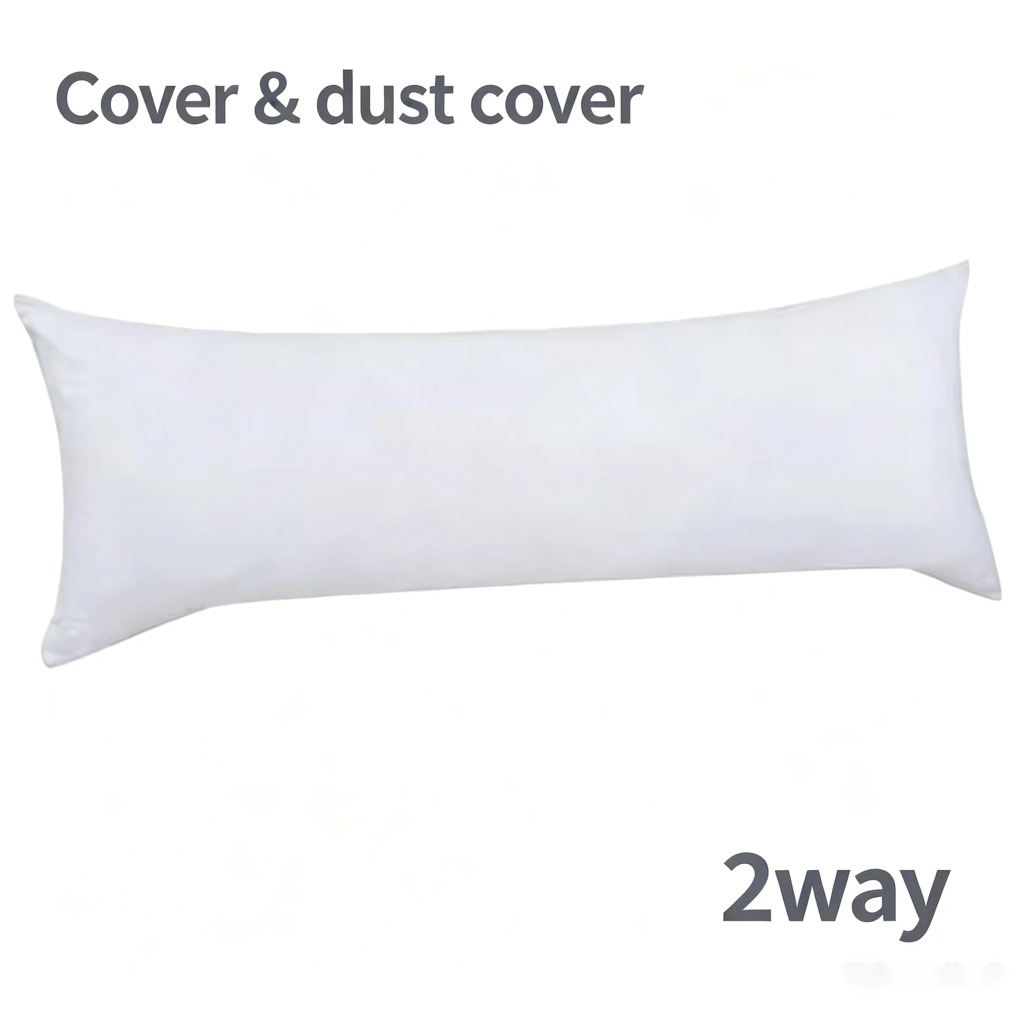 Pure White 2Way Tricot Anime Dakimakura Pillow Cover Thick Fabric Blank Unprinted Body Pillow Case