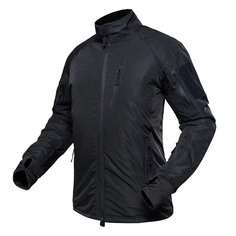 Outdoor Camouflage Assault Jacket with Plush Soft Warm Clothing, Mountaineering Waterproof Jacket, Camouflage Tactical Jacket