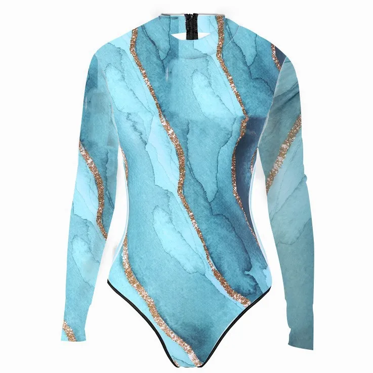 

Fashion Women High End Swimsuit Vintage Print Cosplay Bodysuit One Piece Bikini Summer Beachwear Hot Spring Swimwear