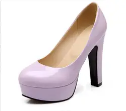 New Women's High Heels Platform Shoes Spring Sexy Pumps Fashion Blue Pink Black Heeled Party Wedding Shoes Female Large Size