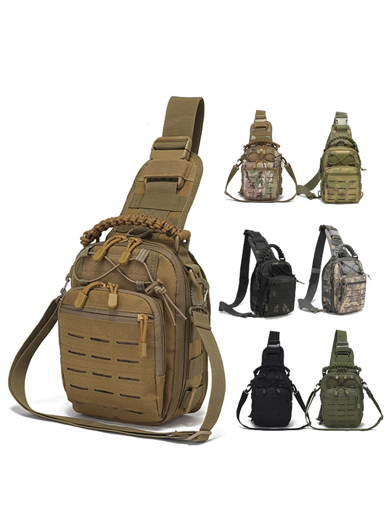 

Повседневная камуфляжная тактическая нагрудная сумка для мужчин, портативная многофункциональная сумка для инструментов для велоспорта, фитнеса, походов и велопрогулок