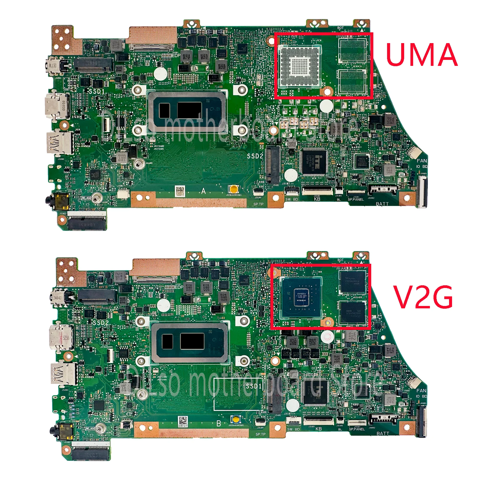 Imagem -03 - Kefu-placa-mãe Portátil para Asus X432fa X432fl X432flc X432fac K432f S432f V432f i5 i7 ° 10 ° Gpu-v2g Uma 8g 16g