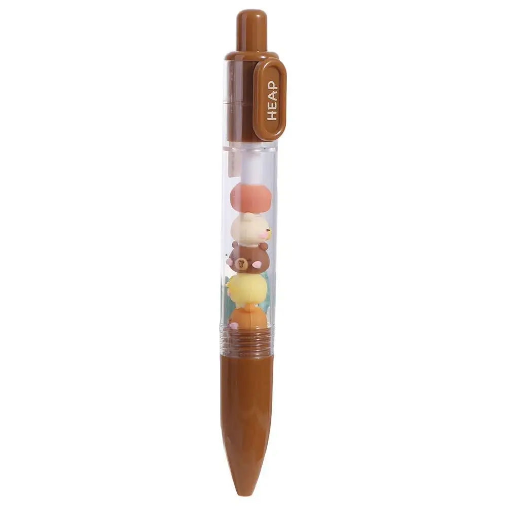 Cartoon Interesting Capybara Gel Pen Writing Aesthetic Cute Beads Pen Black Ink Kawaii 0.5mm Gel Pen Office Supply