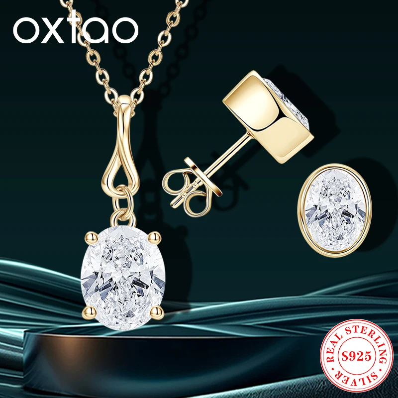 

Simple Infinity Necklace Real 925 Sterling Silver 8x10mm Oval Cut Moissanite Pendant Necklace for Women Trendy Jewelry 2025