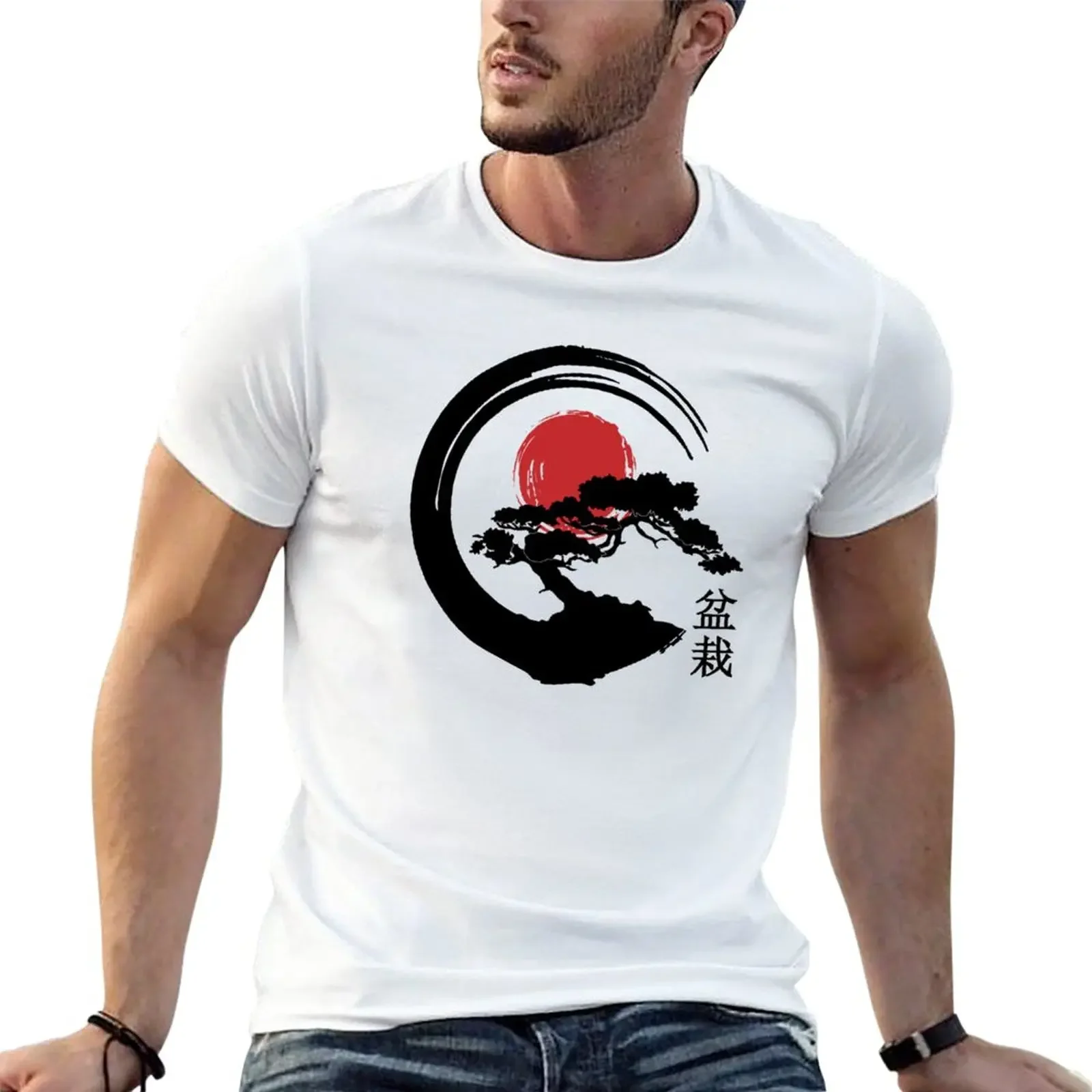 

New Japanese Bonsai Tree T-Shirt man t shirt anime stuff new edition graphic t shirts men t shirts high quality