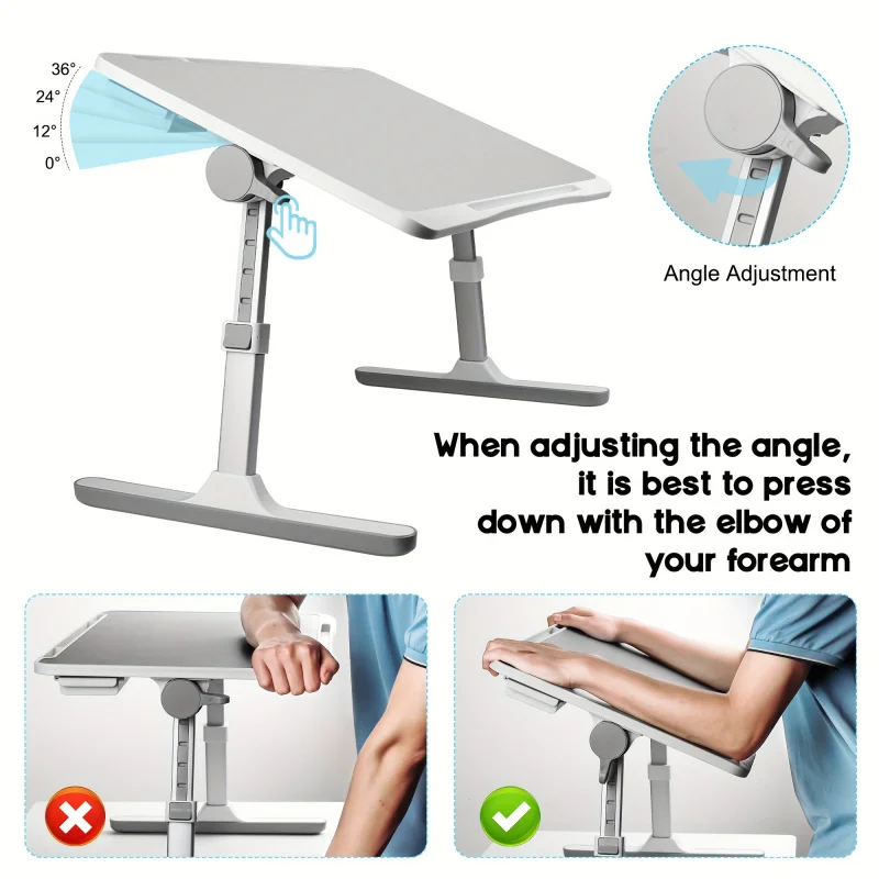 Adjustable notebook bed computer desk, can be used for reading and writing, bed desk