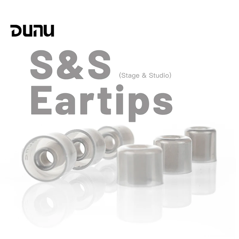 DUNU S&S Stage&Studio Silicone Eartips Ear Tips L/M/S(3pairs) for Nozzle Diameter from 4-5.5mm