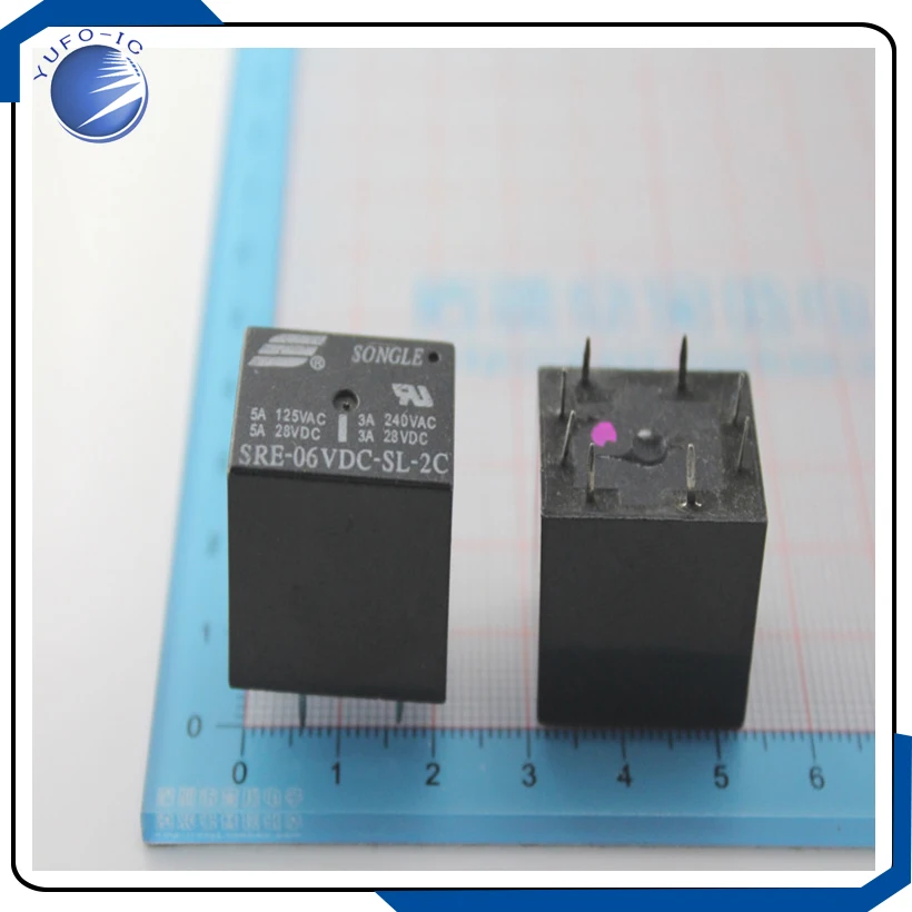 2PCS /LOT  SRE-6VDC-SL-2C relay