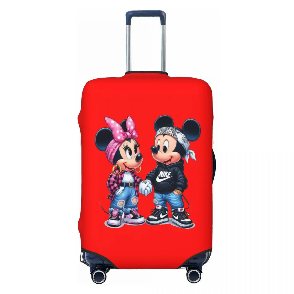 

Custom Mickey Mouse Anime Cartoon Travel Luggage Cover Washable Suitcase Cover Protector Fit 18-32 Inch