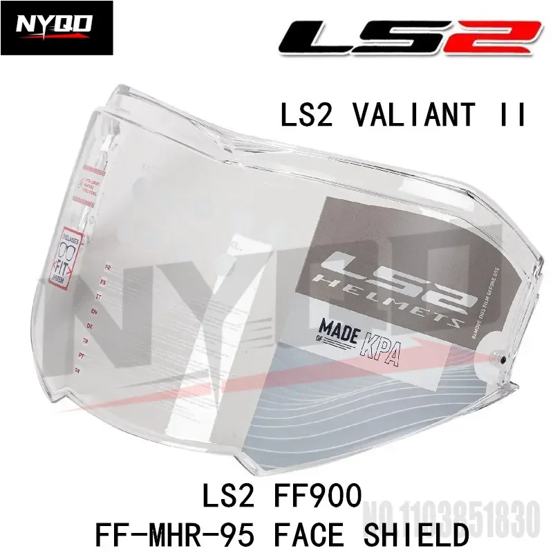 For LS2 VALIANT II Helmet FF-MHR-95 Shield Original LS2 Replacement Face Shield for LS2 FF900 Helmet Capacete De Moto