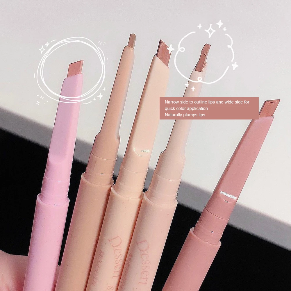 Milk Matte Smooth Lip Liner Pen Nude Pink Lip Tint Lips Cosmetic Waterproof Lasting Contouring Lips Lip Stick Pencil