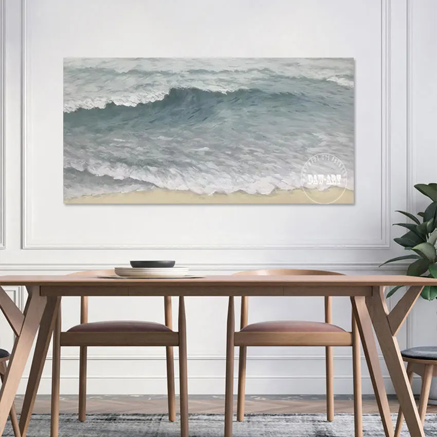 

Abstract Scenery Picture Large Contemporary Room Wall Decoration Acrylic Artwork Seascapes With Beach Oil Painting Art On Canvas