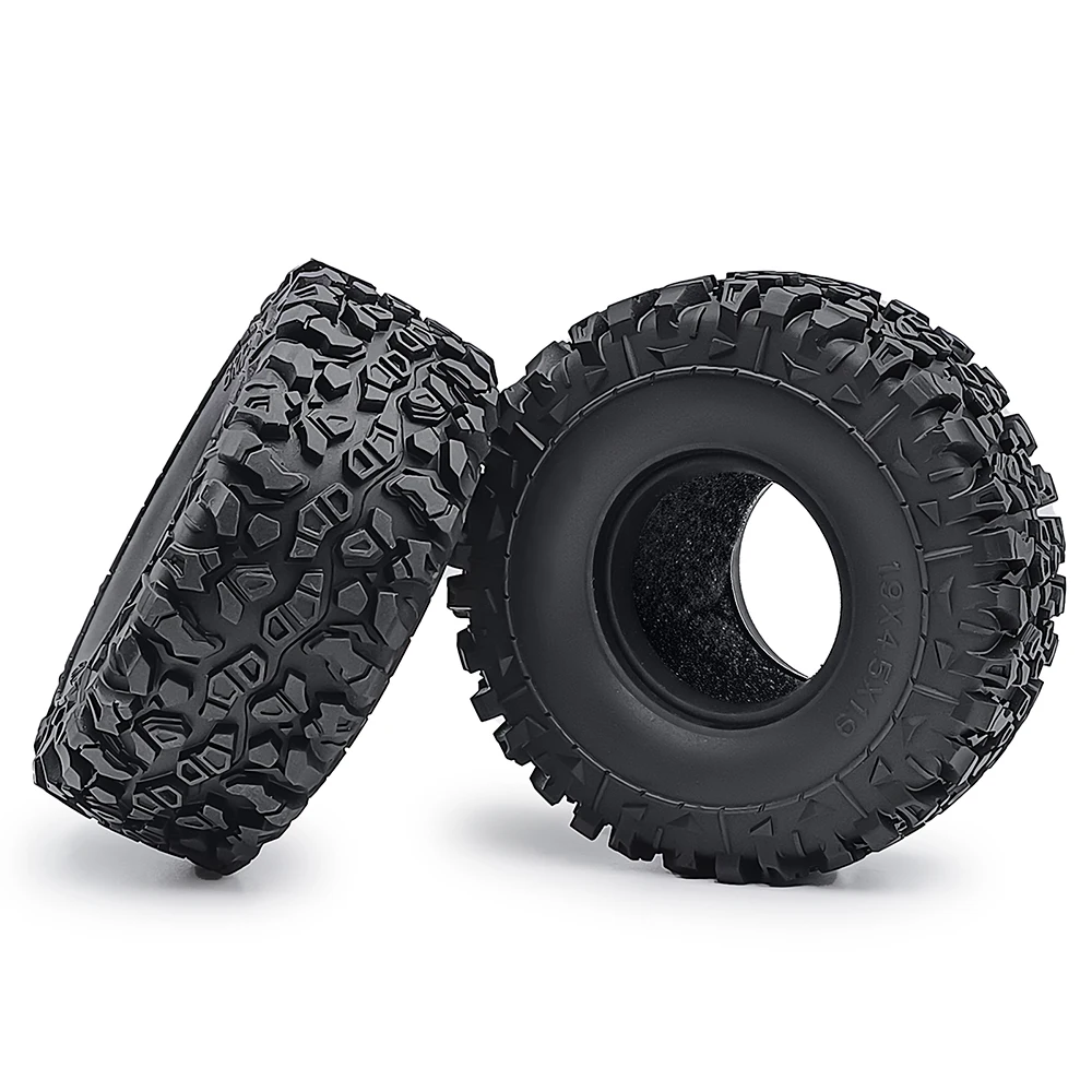 AXSPEED 1/4Pcs 1.9inch/2.2inch Beadlock Rubber Tyres Wheel Tires for Axial SCX10 Wraith TRX-4 1/10 RC Crawler Car Model