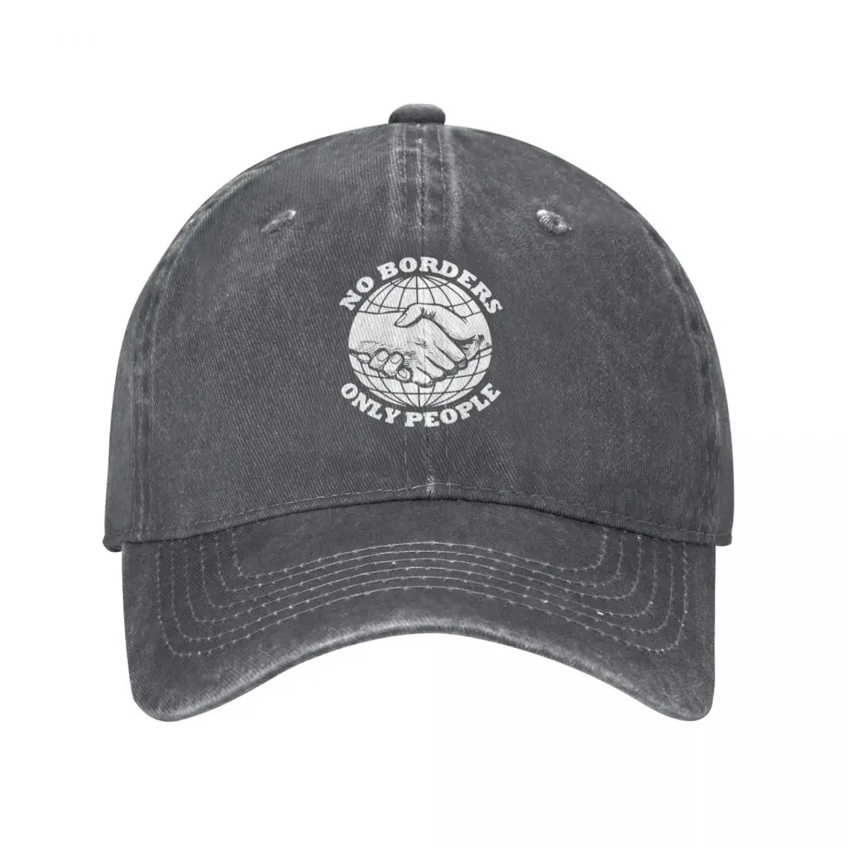 

No Borders - Only People Baseball Cap Hip Hop Uv Protection Solar Hat Golf Hat western Hat Golf Wear Men Women's