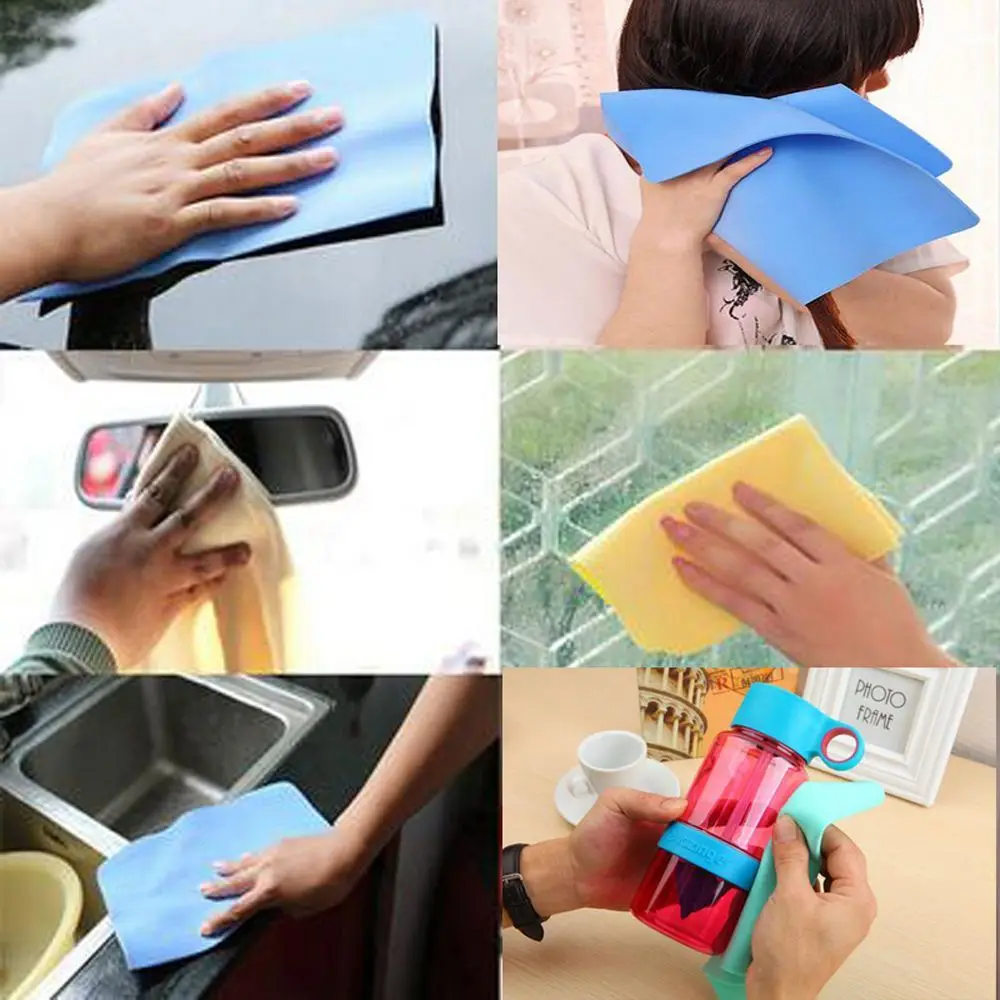 New Home Auto Car Care Absorbent Synthetic Chamois Leather Wipe Towel Car Washing Cleaning Towel