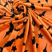 1PC Gifts Blanket Black Bats Printed Flannel Blanket Perfect for Sofa Office Bed Travel Sleep Read Relax Camping Four Season Use 2