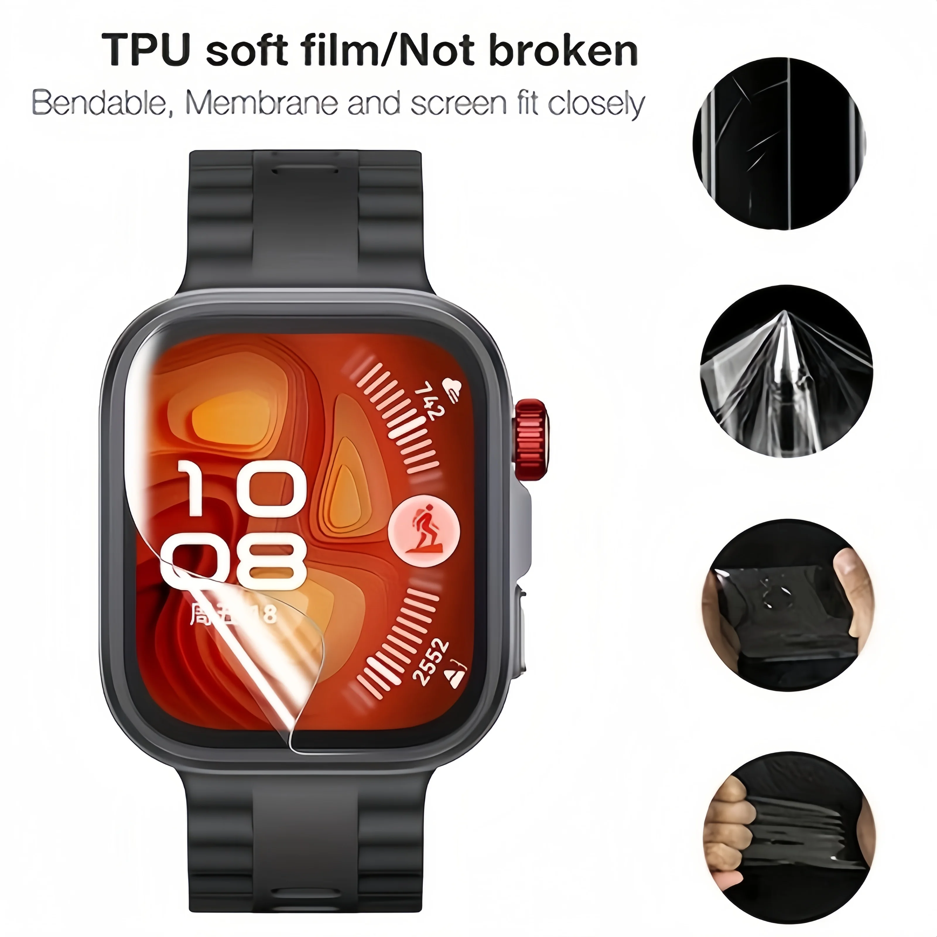 5 шт. Защитная пленка для экрана Huawei Watch Fit 4 Pro HD Прозрачная защитная пленка для Huawei Watch Fit3 Fit 4, аксессуары, а не стекло