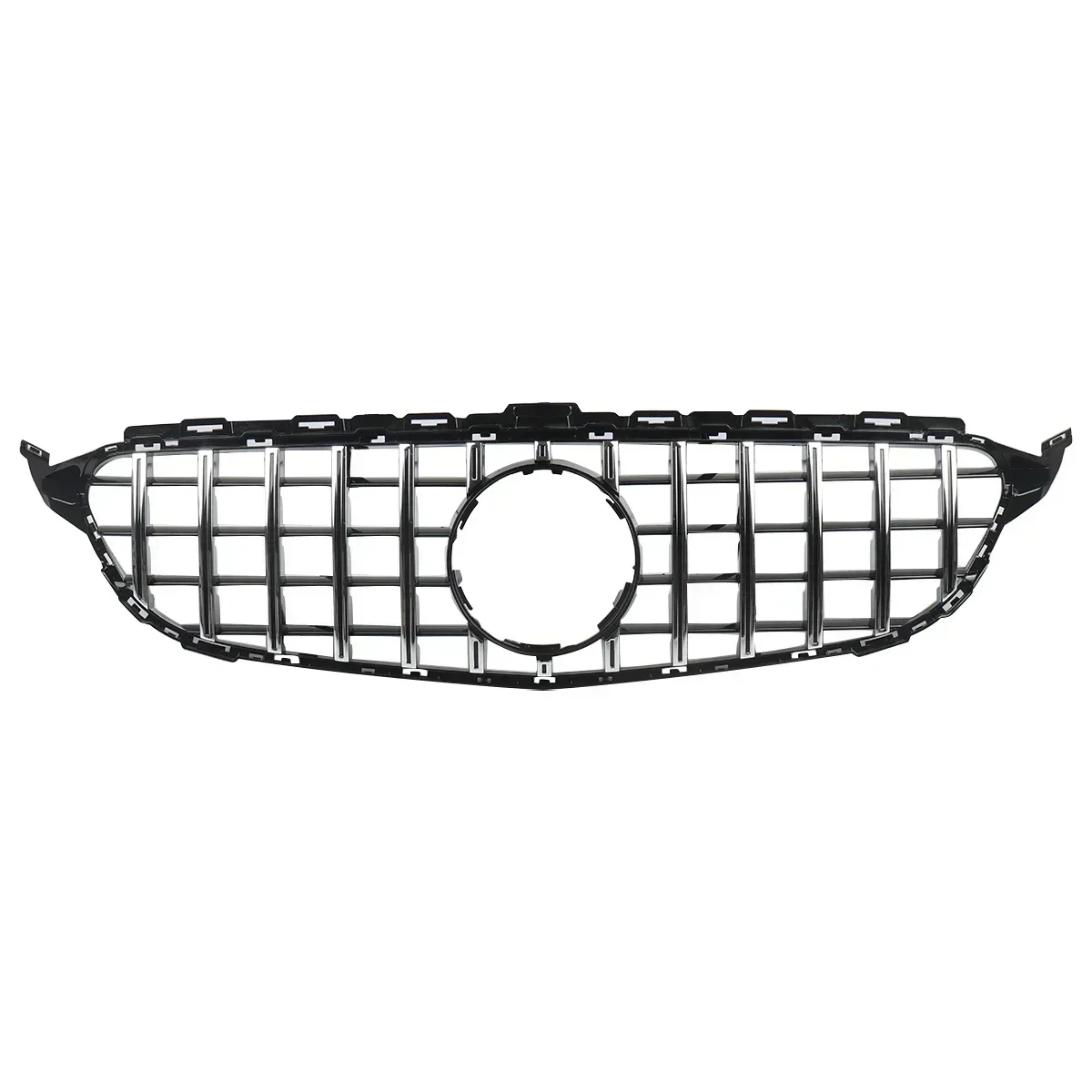

For Mercedes-Benz C-class W205 GT Style 2015-2018 AMG Front Bumper Grille Grill Guard Protector Cover Auto Accessories Tuning