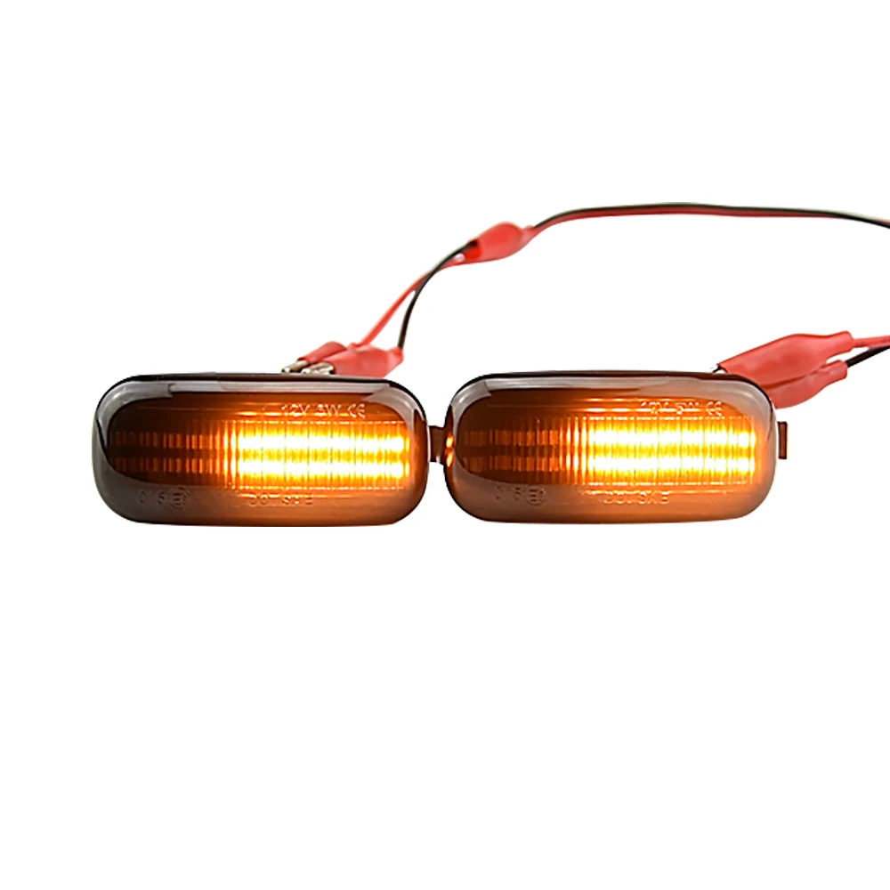 2PCS Turn Signal Side Marker Light For Audi A3 S3 8P A4 B6 B8 B7 S4 RS4 A6 S6 C5 2005 Sequential Led Dynamic Flashing Blinker view 3