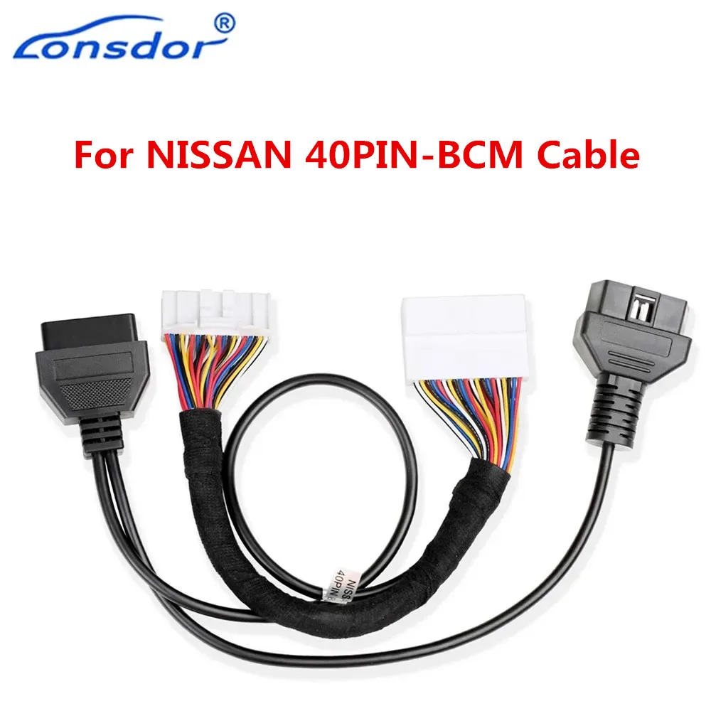 Lonsdor для NISSAN 40PIN-BCM кабель для Nissan X-Trail T33/Pathfinder/Mitsubishi Outlander/Sylphy B18 работает с K518ISE K518S