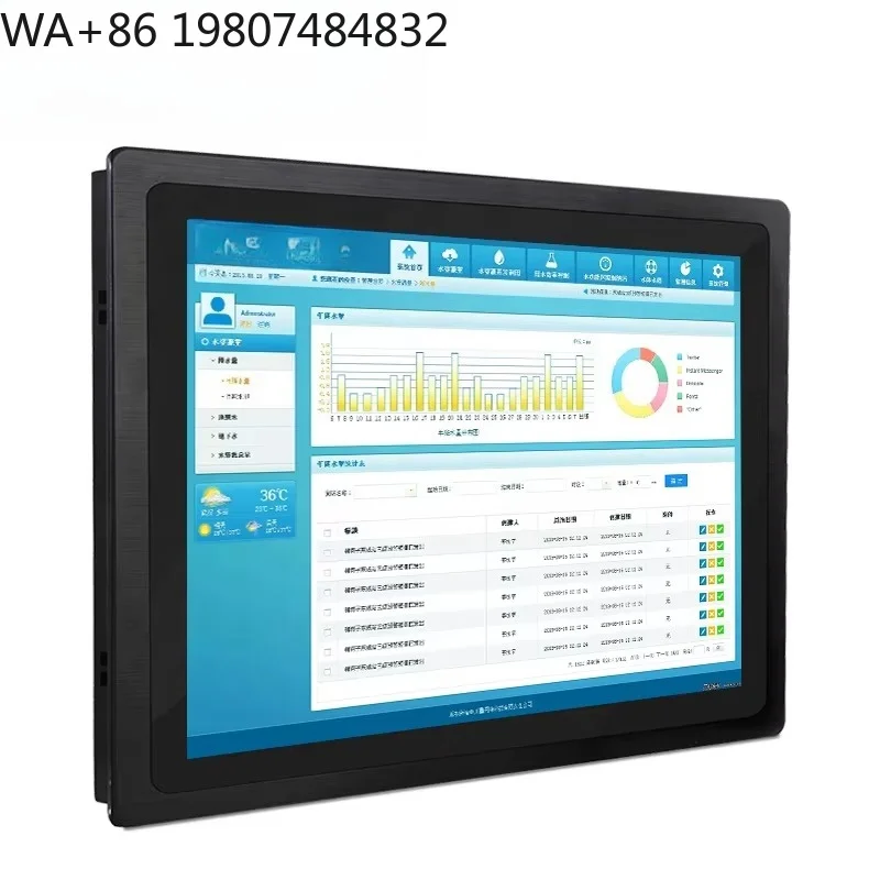10 Inch IP65 Waterproof Industrial Touch Screen Kiosk Restaurant Self-service Smart Interactive Display Panel
