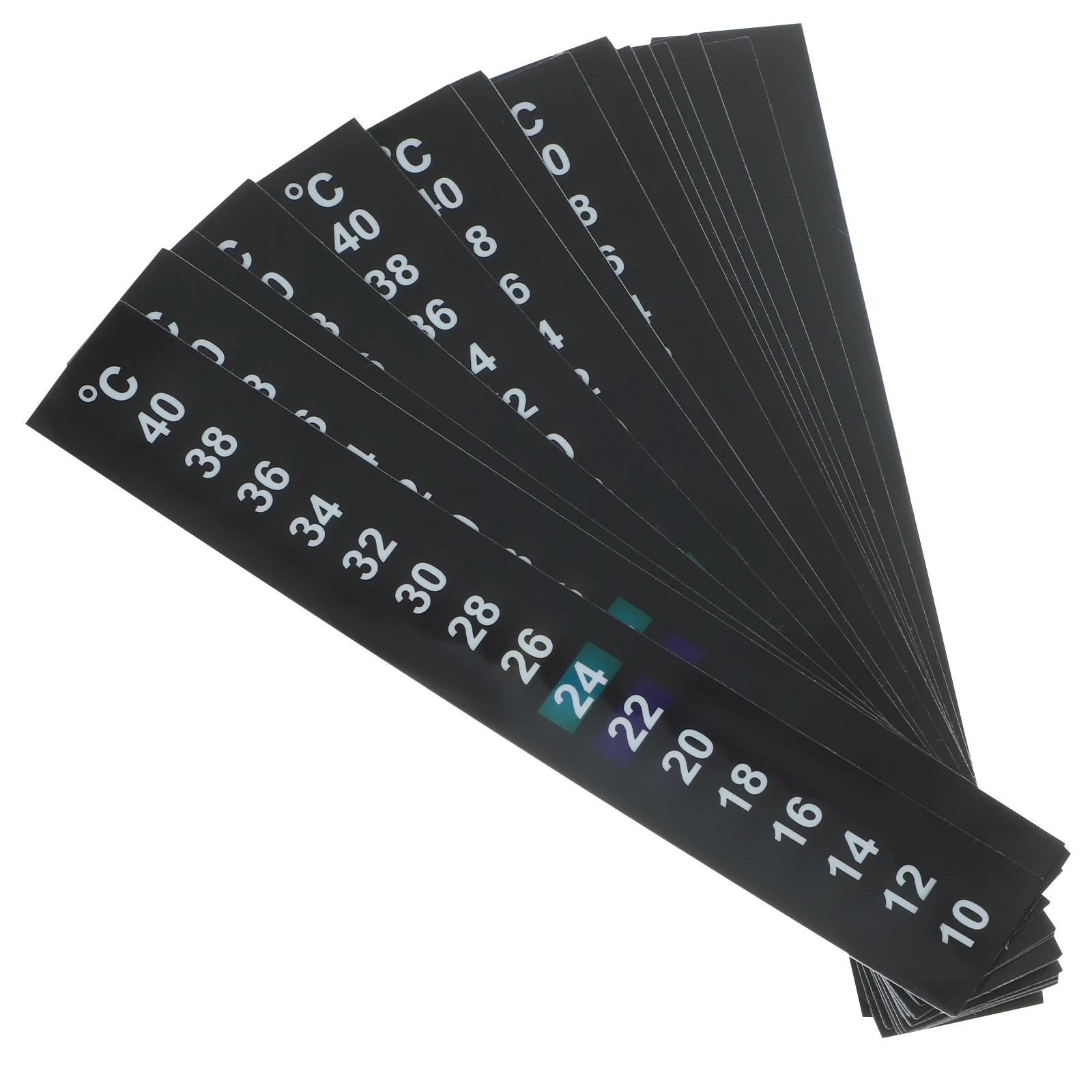 

15pcs Liquid Crystal Temperature Strip 10-40 Degree Aquarium Fish Tank Thermometer Strip Reptile Box Indoor Pet Waterproof