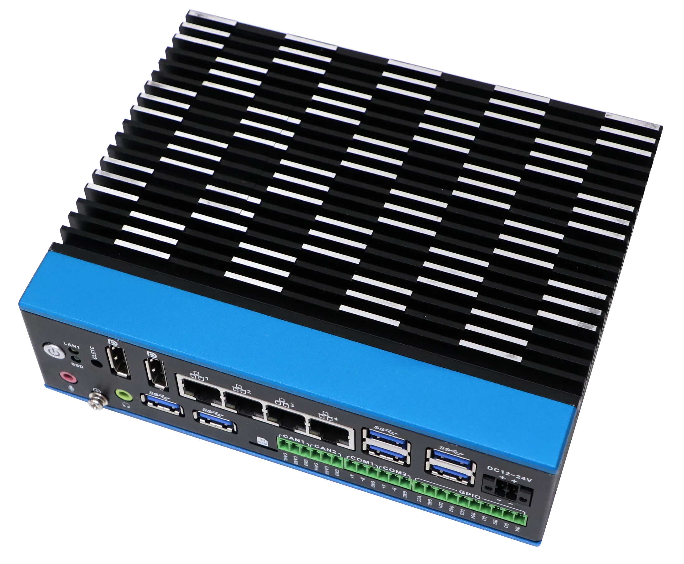 Partaker Mini PC Intel Core I5 1235U I7 1255U DDR5 RAM 4 x LAN TPM2.0 2 x DP 12~24V DC RS485 GPIO AGV AMR Industrial Compter IPC