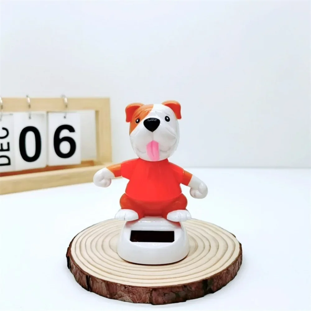 Adornos interiores de coche de energía Solar, estatuilla de muñeca Animal, modelo oscilante, tablero automotriz, decorar regalos para niños, juguete