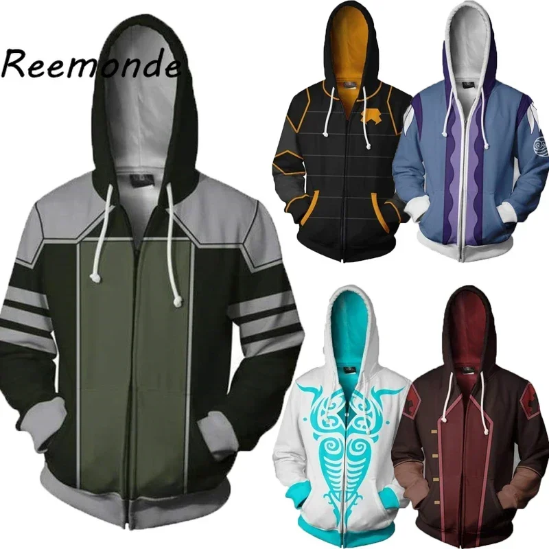 

Anime Avatar Last Airbender Costume Hoodie Sweatshirt Avatar Korra Aang Costume Men Male Legend Of Korra Avatars Clothes Top