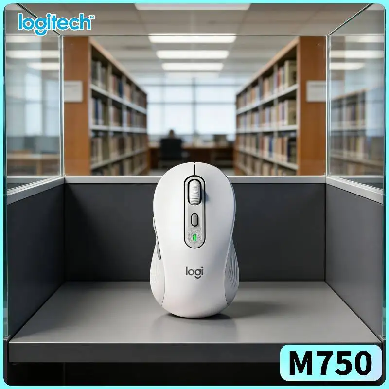Logitech M750 Silent Bluetooth Mouse - Recycled Build, SmartWheel, 3-Device Sync, 10m Range, PC Laptop Compatible
