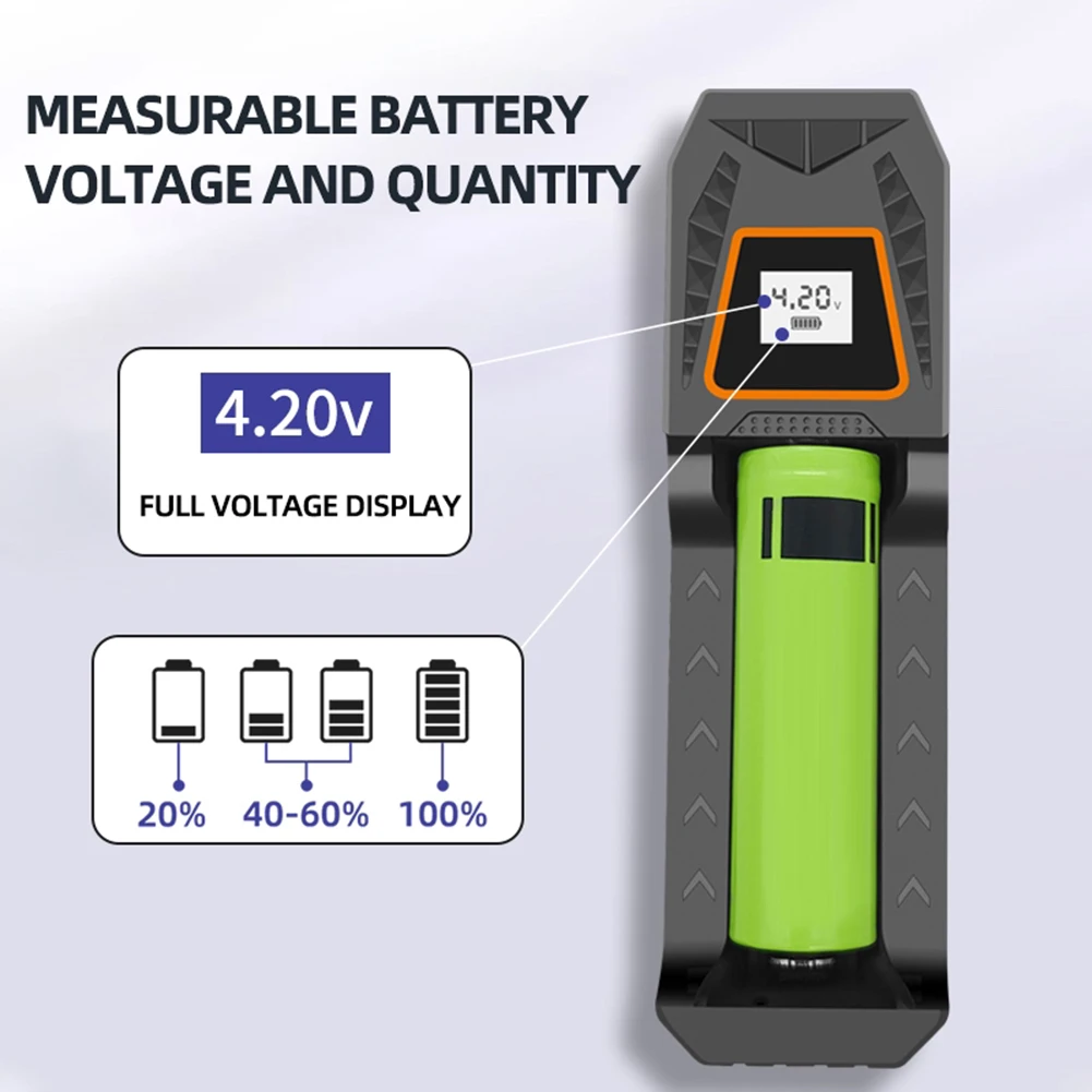 Pengisi daya baterai untuk 18650 Power Bank layar LCD pengisi daya baterai Lithium isi ulang 5V 1A untuk 3.7V 4.2V 18650/16340/14500