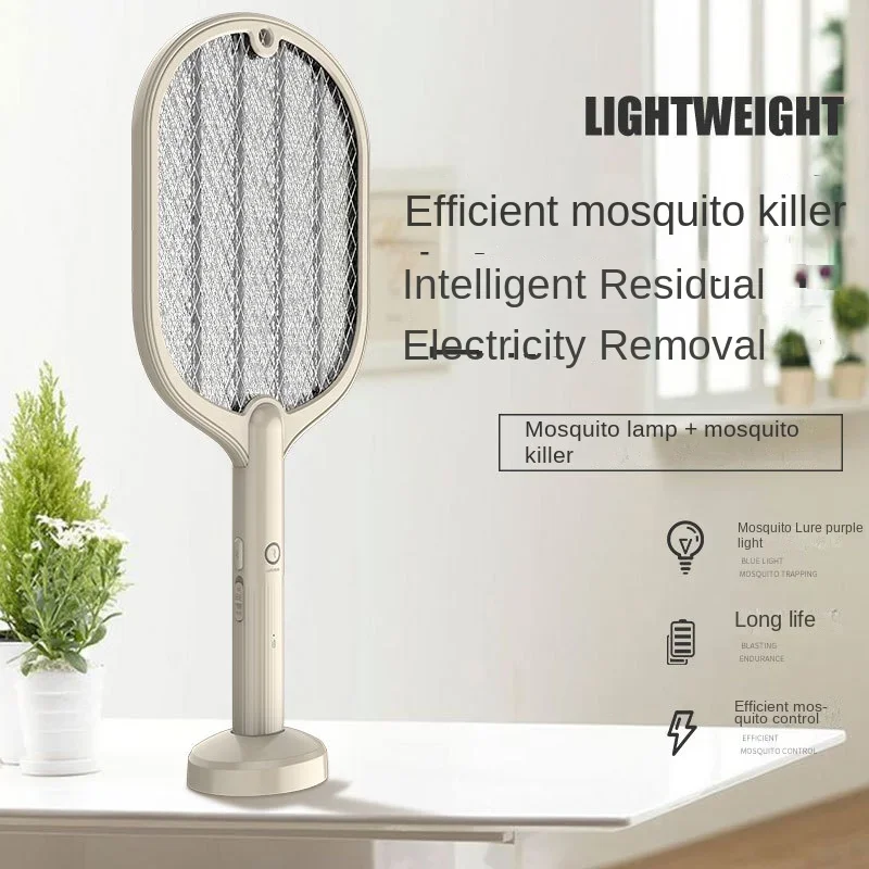 Electric Mosquito Swatter Mosquito Repellent Lamp Folding Swatter Outdoor USB Charging Two-in-one Mosquito Killer Lamp