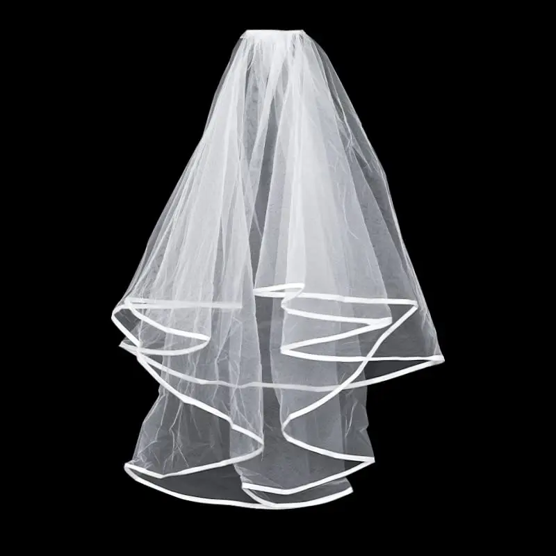 Bridal Veil Comb for Women White Veils for Bride Women Wedding Tulle Short Veils Bachelorette Party 2024