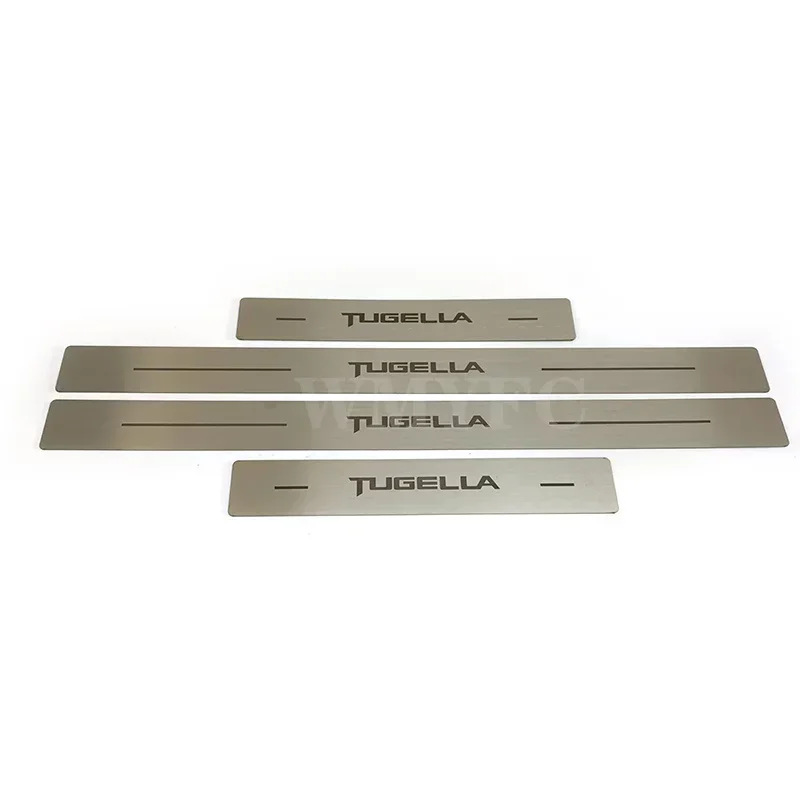 Стайлинг автомобиля полоса на порог из нержавеющей стали Накладка на ногу педаль для Geely Tugella/Tugella S 2021 2022 2023 2024