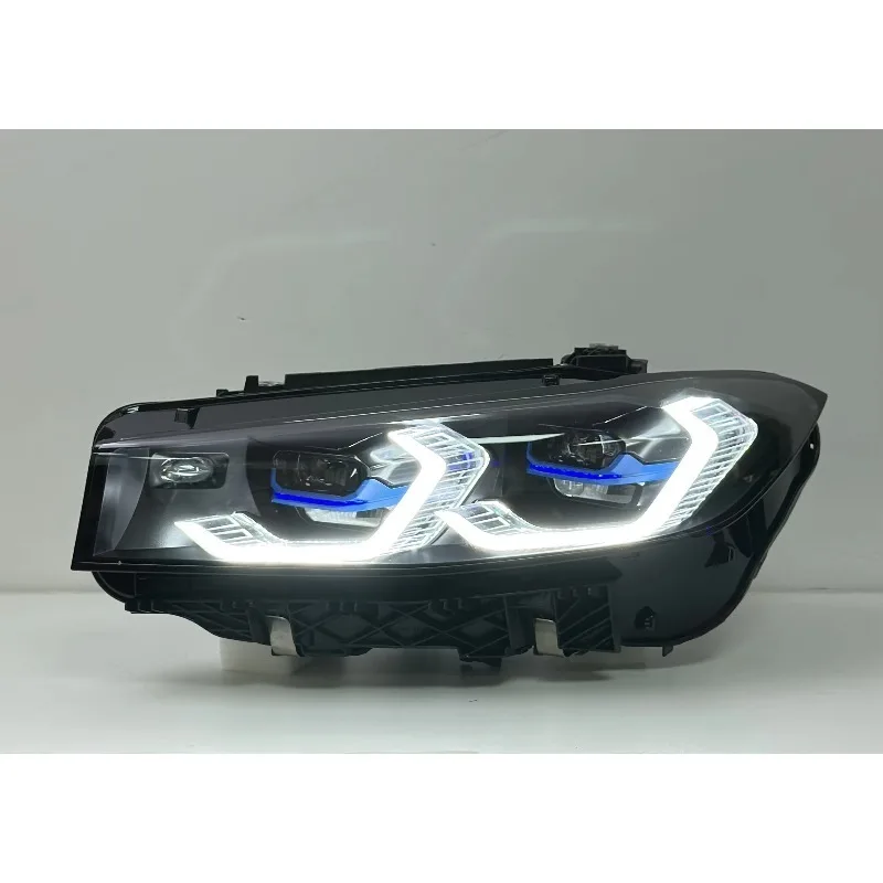 G80 Style  Headlight Upgrade, 6000K Dual Color DRL Lamp, 12V High Brightness Front Light for 2020-2024 Facelift Modification