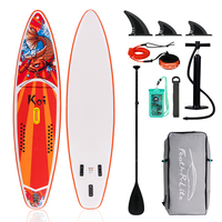 FunWater Inflatable Stand Up Paddle Board Paddling Board Surfboard Surf Sup Board 320-385CM  Non-Slip Water Sport Paddle Board