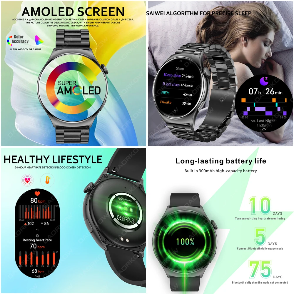 2024 Smart Watch Ladies Full Touch Screen sport Fitness orologi impermeabile Bluetooth Call Men Smartwatch Women per Android IOS