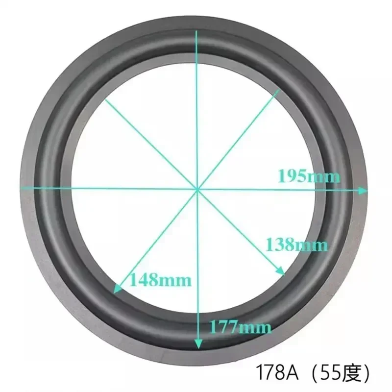 

2pcs 8 inch Loudspeaker Rubber surround soft side repair parts For Speaker conventional repairment folding edge