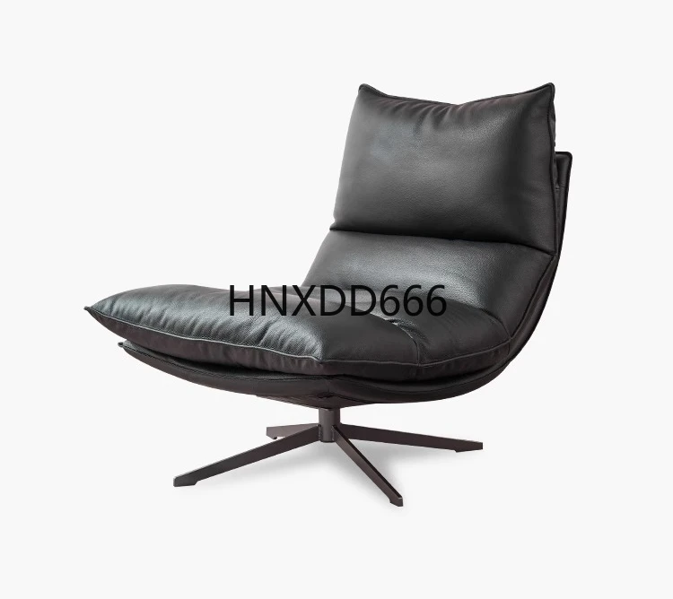 

Italian minimalist swivel chair leisure recliner