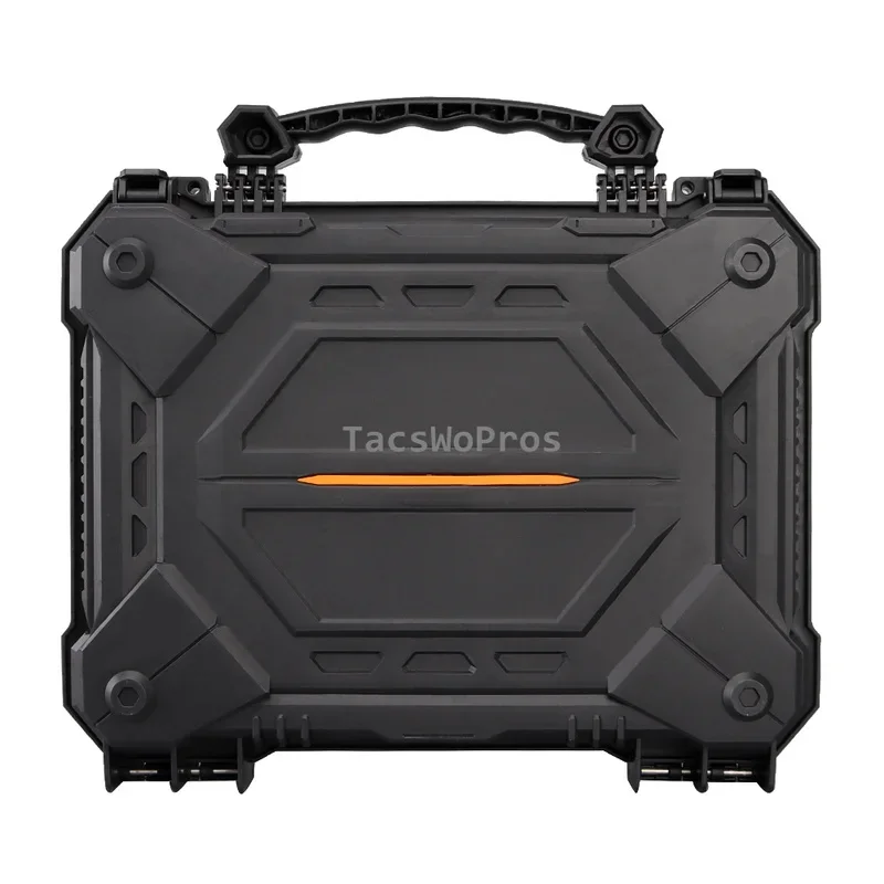 Tactical Gun Safety Carry Case Waterproof Shooting Tools Suitcase Military Pistol Safety Storage Hard Shell Box with Foam Padded